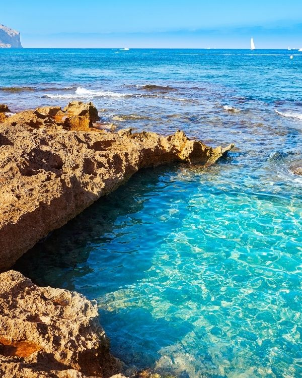 The coast of Dénia and Jávea during a boat trip